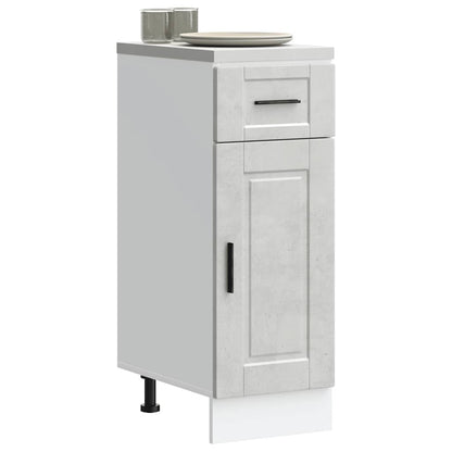 vidaXL Kitchen Base Cabinet Porto Concrete Grey Engineered Wood