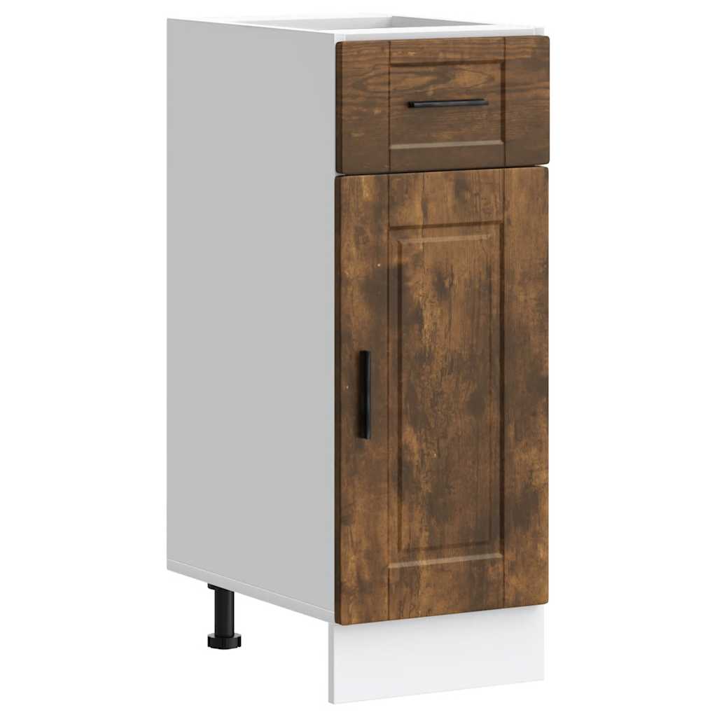 vidaXL Kitchen Base Cabinet "Porto" Smoked Oak Engineered Wood