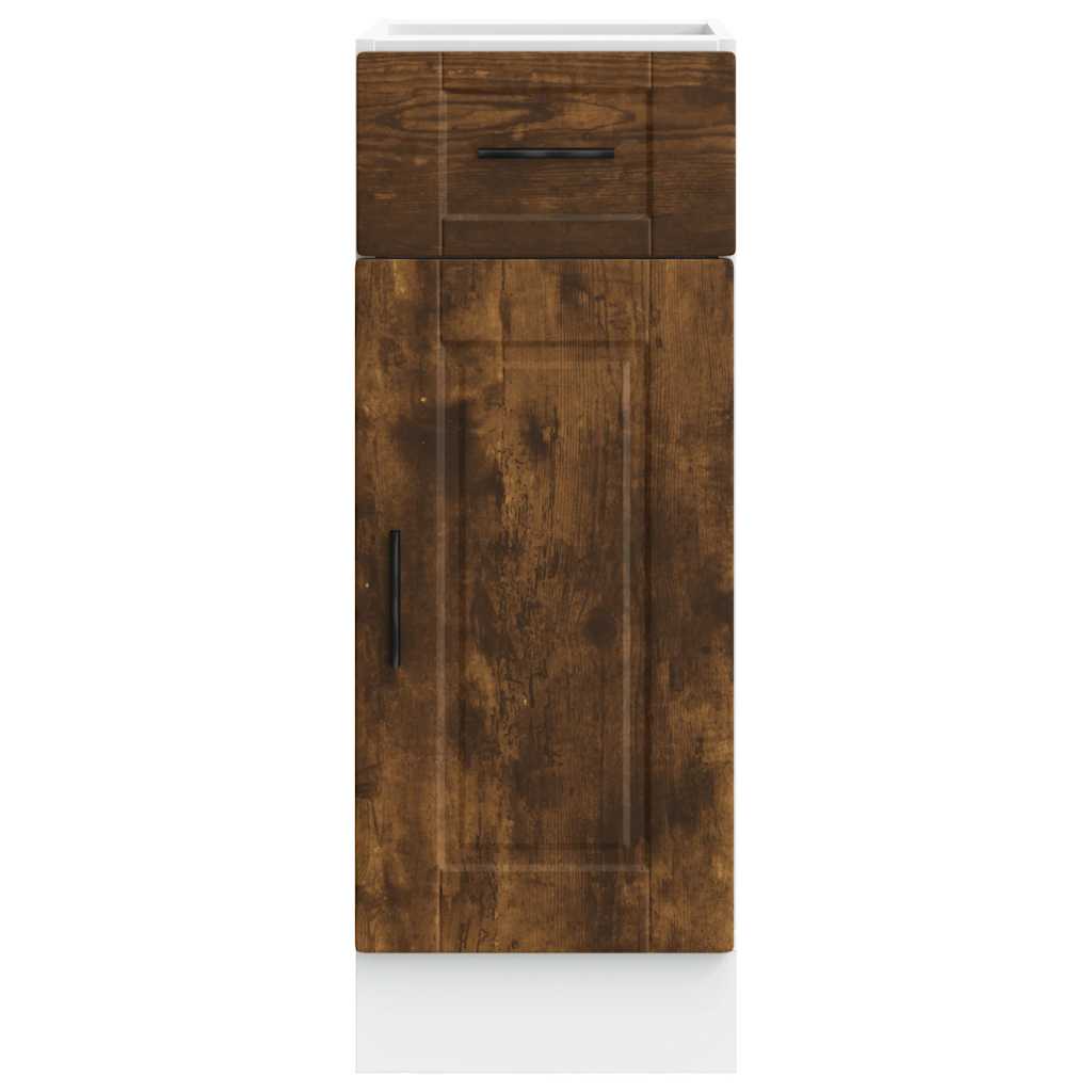 vidaXL Kitchen Base Cabinet "Porto" Smoked Oak Engineered Wood