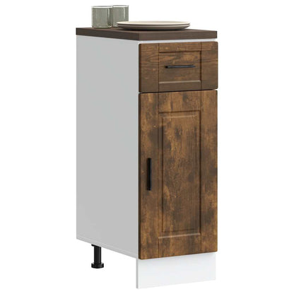 vidaXL Kitchen Base Cabinet "Porto" Smoked Oak Engineered Wood