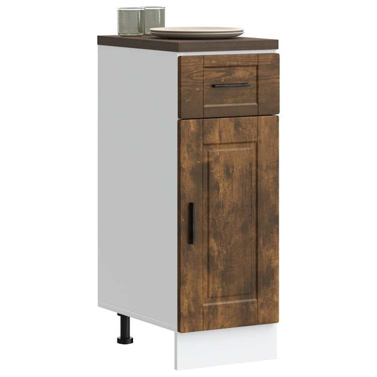 vidaXL Kitchen Base Cabinet Porto Smoked Oak Engineered Wood