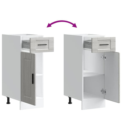 vidaXL Kitchen Base Cabinet "Porto" Grey Sonoma Engineered Wood