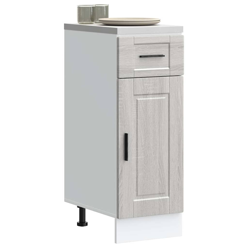 vidaXL Kitchen Base Cabinet "Porto" Grey Sonoma Engineered Wood