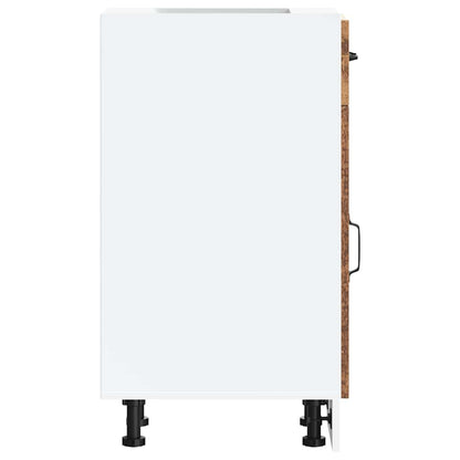 vidaXL Kitchen Base Cabinet "Porto" Old Wood Engineered Wood