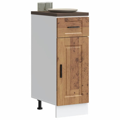 vidaXL Kitchen Base Cabinet "Porto" Old Wood Engineered Wood