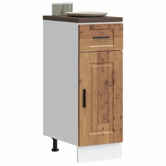 vidaXL Kitchen Base Cabinet "Porto" Old Wood Engineered Wood