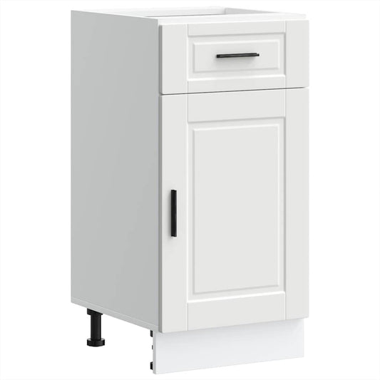 vidaXL Kitchen Base Cabinet Porto White Engineered Wood