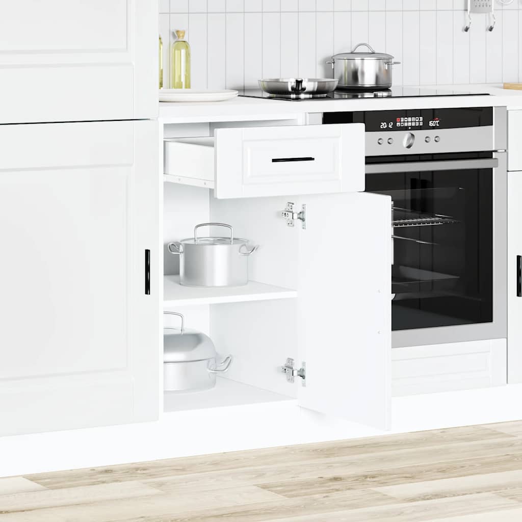 vidaXL Kitchen Base Cabinet "Porto" White Engineered Wood