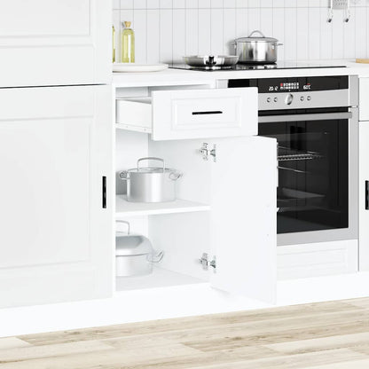 vidaXL Kitchen Base Cabinet "Porto" White Engineered Wood