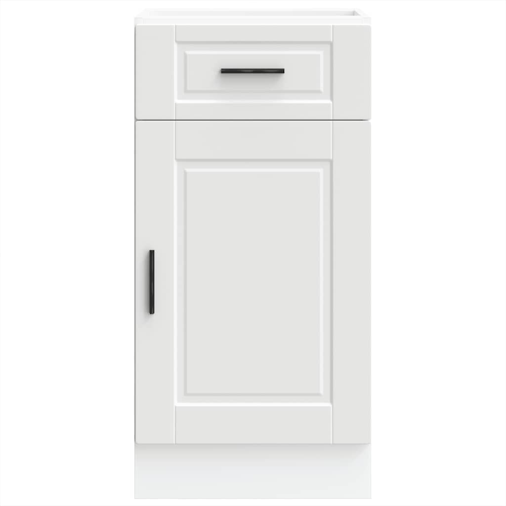 vidaXL Kitchen Base Cabinet "Porto" White Engineered Wood