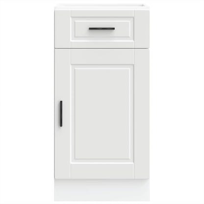 vidaXL Kitchen Base Cabinet "Porto" White Engineered Wood