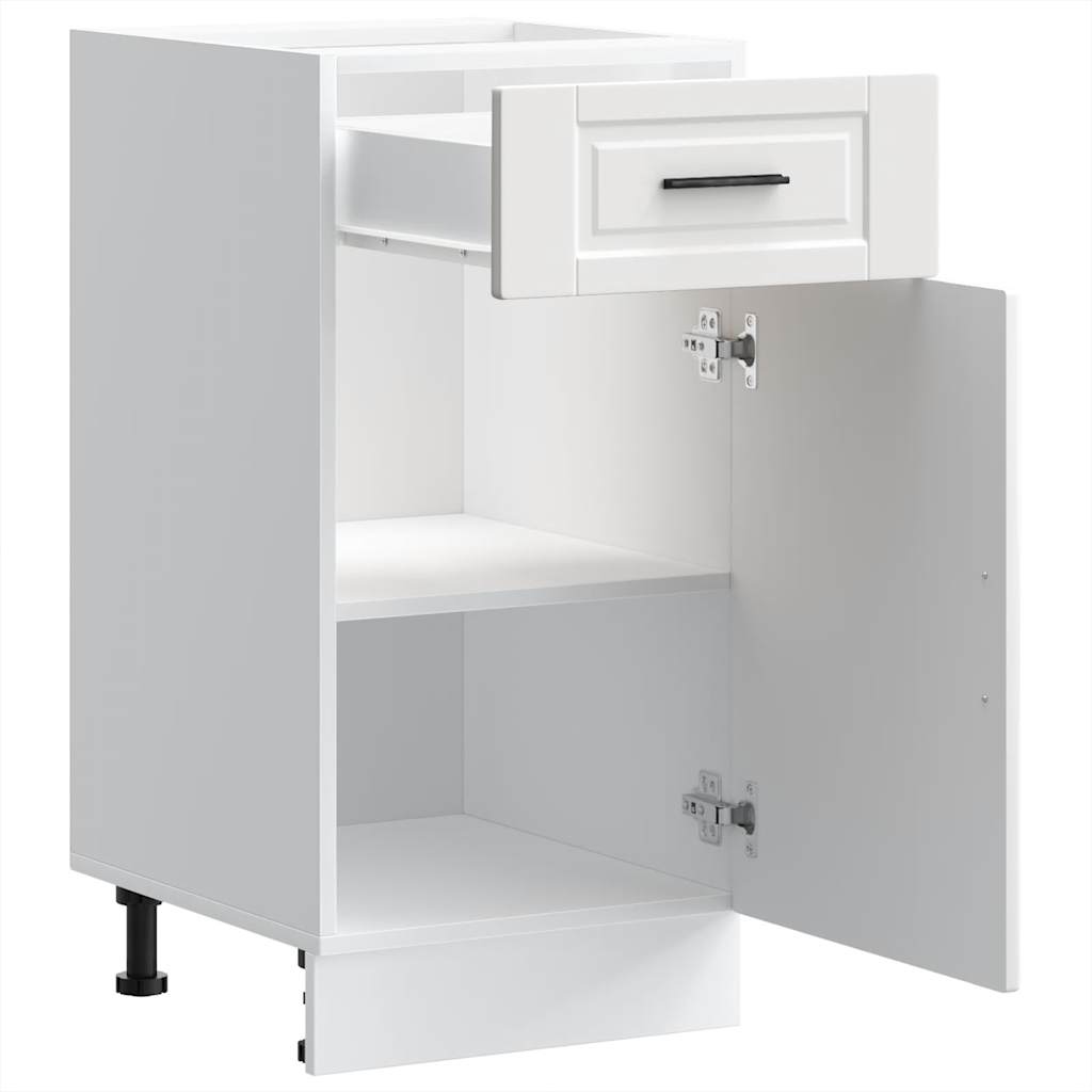 vidaXL Kitchen Base Cabinet "Porto" White Engineered Wood