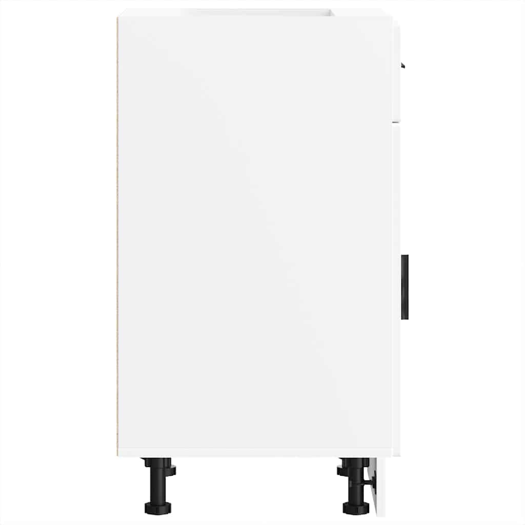 vidaXL Kitchen Base Cabinet "Porto" White Engineered Wood