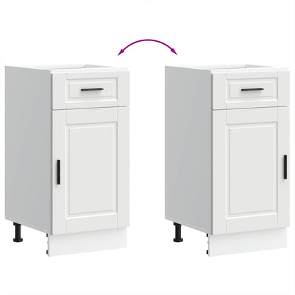 vidaXL Kitchen Base Cabinet "Porto" White Engineered Wood