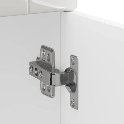 vidaXL Kitchen Base Cabinet "Porto" High Gloss White Engineered Wood