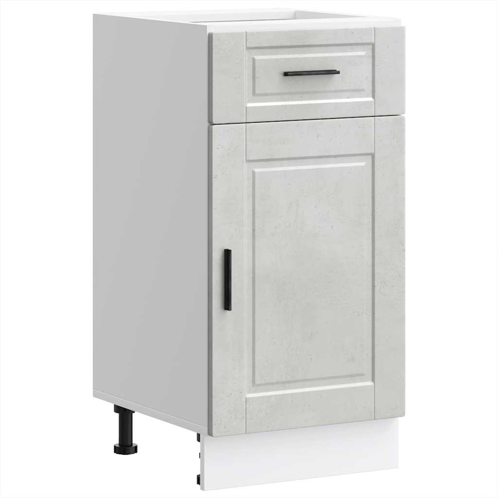 vidaXL Kitchen Base Cabinet Porto Concrete Grey Engineered Wood