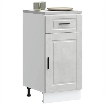 vidaXL Kitchen Base Cabinet "Porto" Concrete Grey Engineered Wood