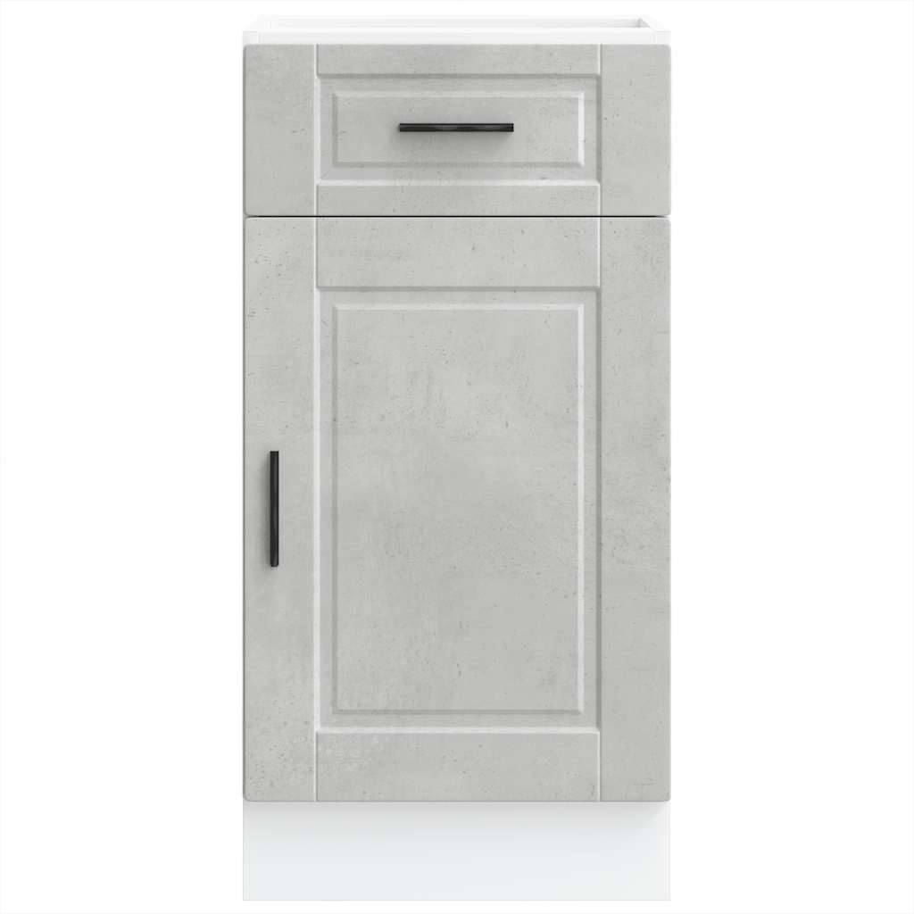 vidaXL Kitchen Base Cabinet Porto Concrete Grey Engineered Wood