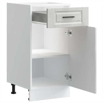vidaXL Kitchen Base Cabinet "Porto" Concrete Grey Engineered Wood