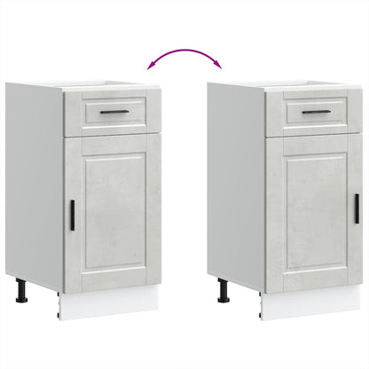 vidaXL Kitchen Base Cabinet Porto Concrete Grey Engineered Wood