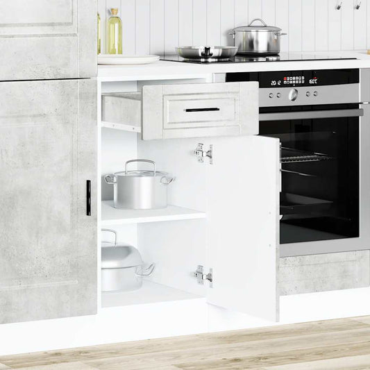 vidaXL Kitchen Base Cabinet "Porto" Concrete Grey Engineered Wood
