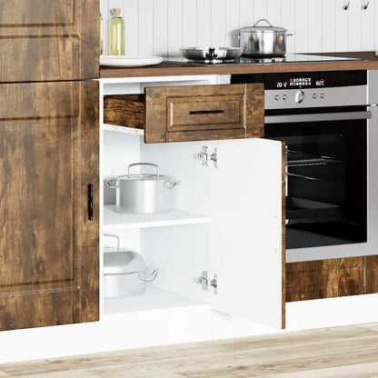 vidaXL Kitchen Base Cabinet Porto Smoked Oak Engineered Wood
