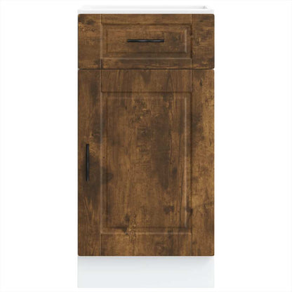 vidaXL Kitchen Base Cabinet Porto Smoked Oak Engineered Wood