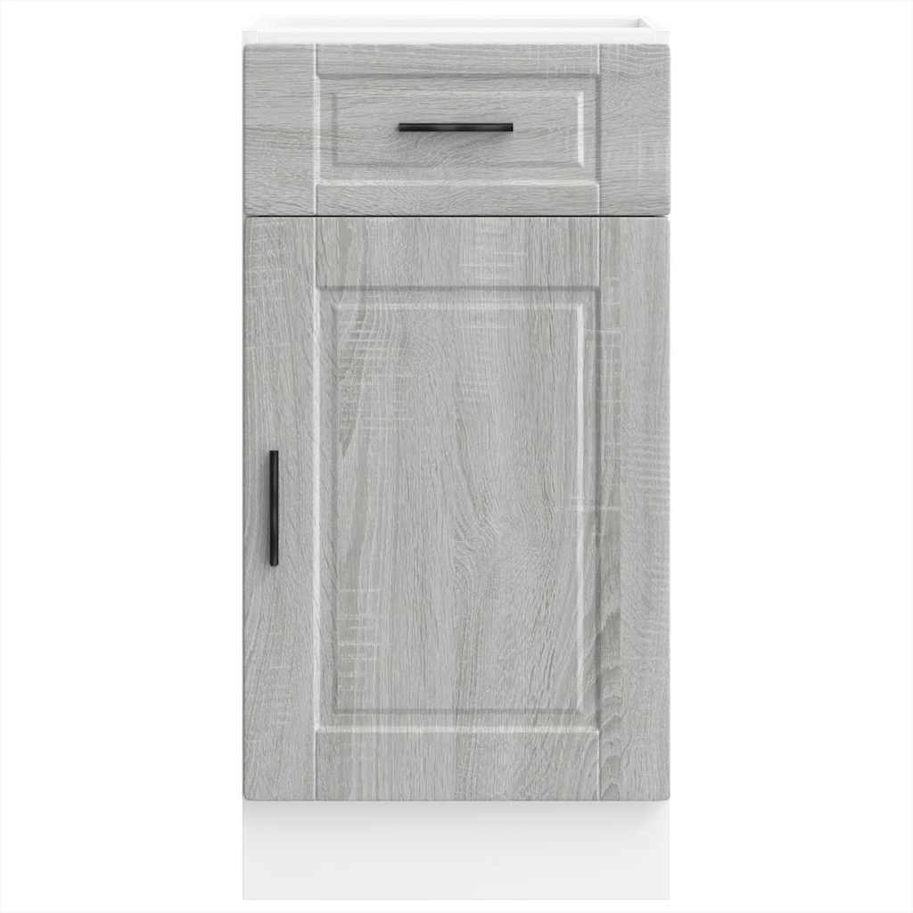 vidaXL Kitchen Base Cabinet Porto Grey Sonoma Engineered Wood
