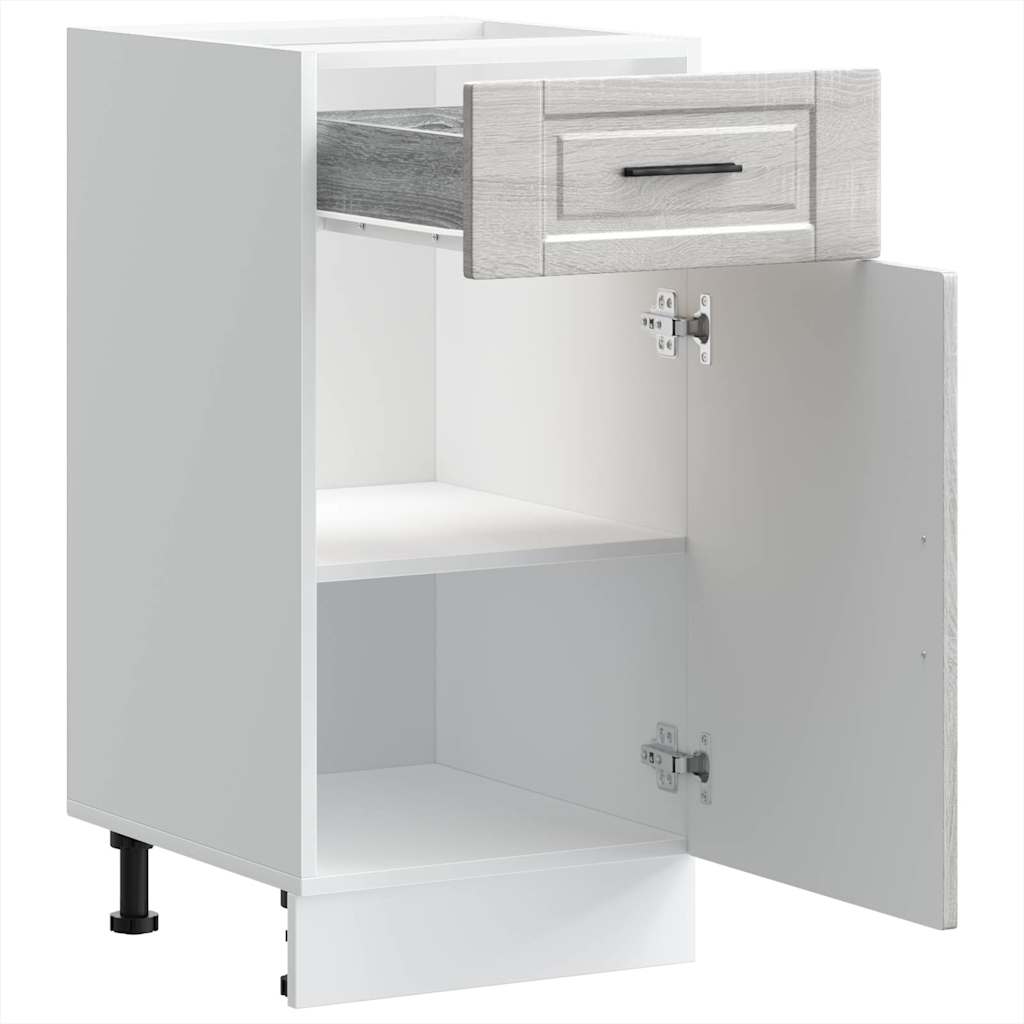 vidaXL Kitchen Base Cabinet Porto Grey Sonoma Engineered Wood