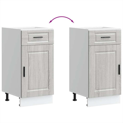 vidaXL Kitchen Base Cabinet Porto Grey Sonoma Engineered Wood