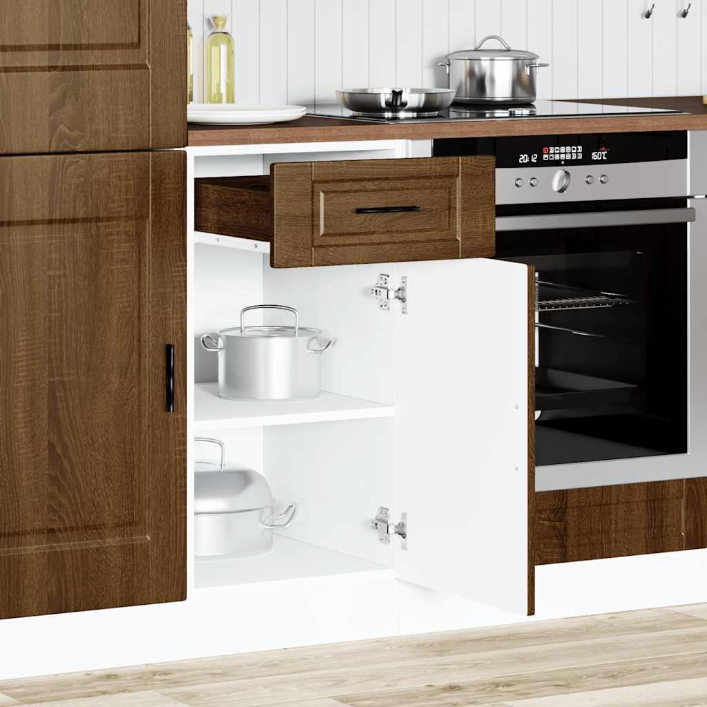 vidaXL Kitchen Base Cabinet Porto Brown Oak Engineered Wood