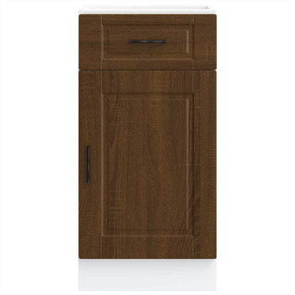 vidaXL Kitchen Base Cabinet Porto Brown Oak Engineered Wood