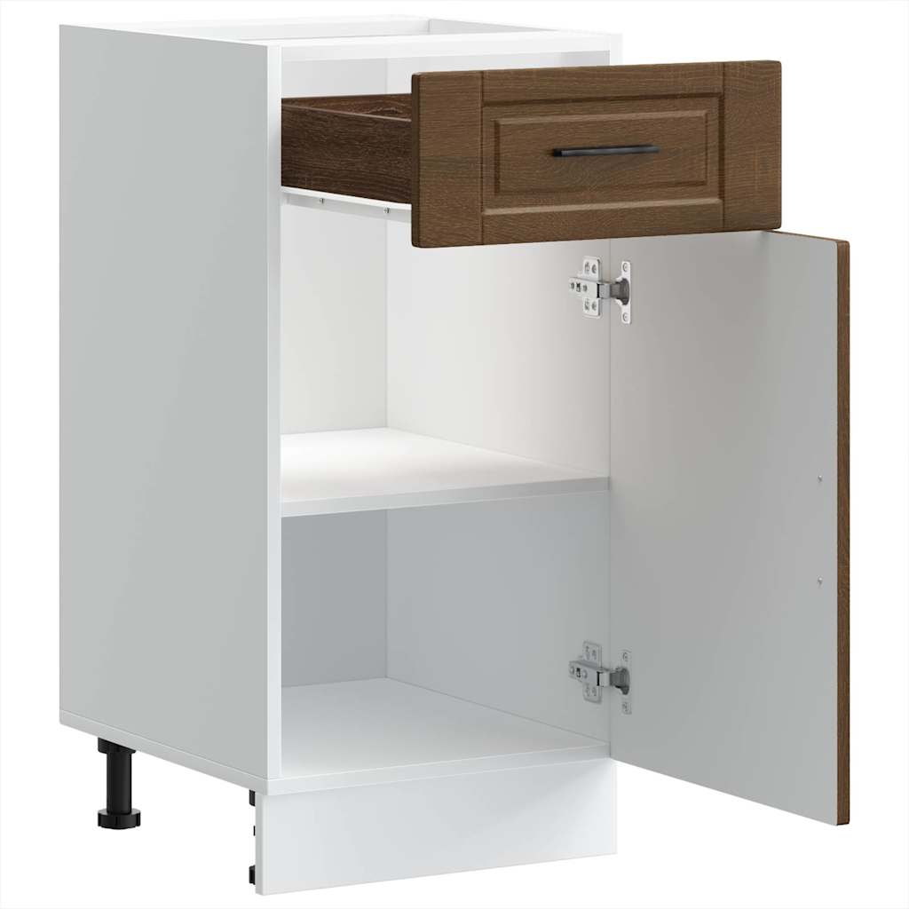vidaXL Kitchen Base Cabinet Porto Brown Oak Engineered Wood