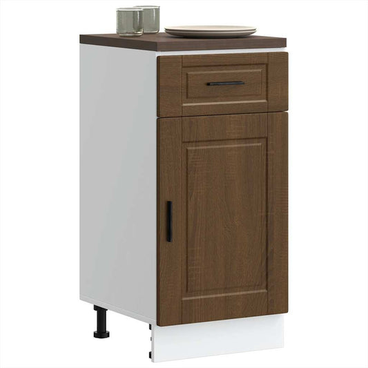 vidaXL Kitchen Base Cabinet "Porto" Brown Oak Engineered Wood