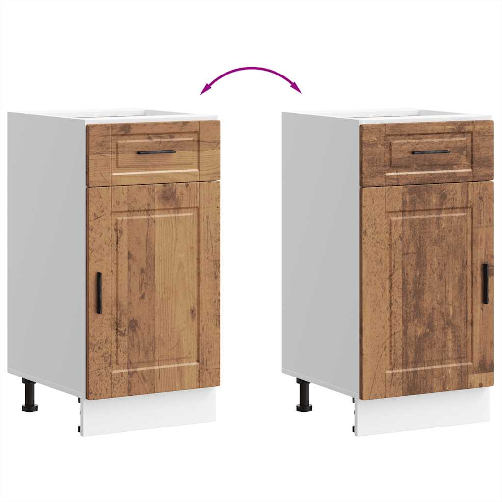 vidaXL Kitchen Base Cabinet Porto Old Wood Engineered Wood