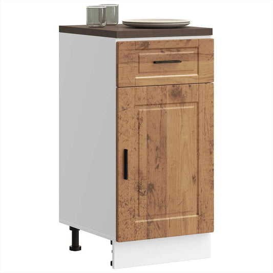 vidaXL Kitchen Base Cabinet "Porto" Old Wood Engineered Wood