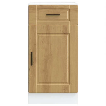 vidaXL Kitchen Base Cabinet Porto Artisan Oak Engineered Wood