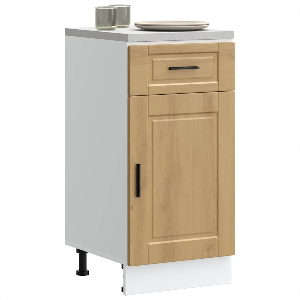 vidaXL Kitchen Base Cabinet Porto Artisan Oak Engineered Wood