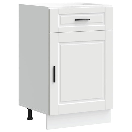 vidaXL Kitchen Base Cabinet "Porto" White Engineered Wood