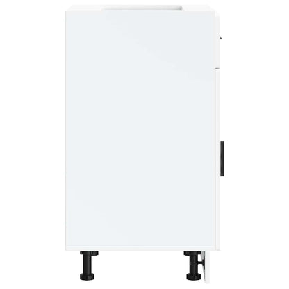 vidaXL Kitchen Base Cabinet Porto White Engineered Wood