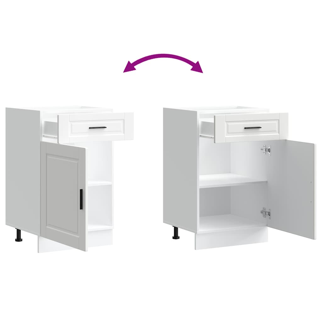 vidaXL Kitchen Base Cabinet Porto White Engineered Wood