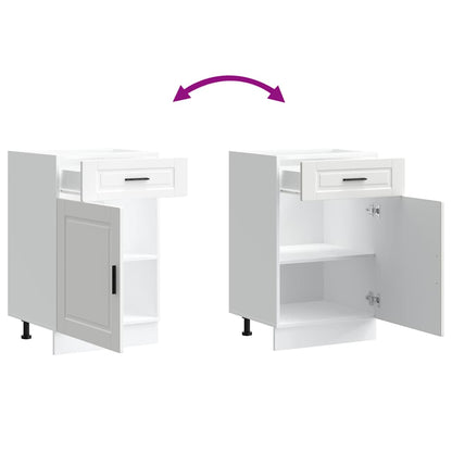 vidaXL Kitchen Base Cabinet Porto White Engineered Wood
