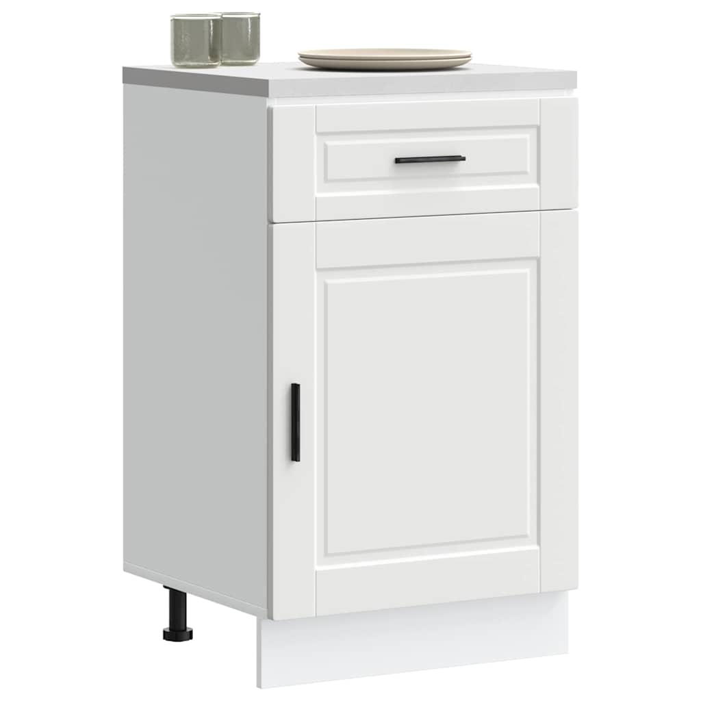 vidaXL Kitchen Base Cabinet Porto White Engineered Wood