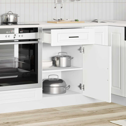 vidaXL Kitchen Base Cabinet "Porto" White Engineered Wood