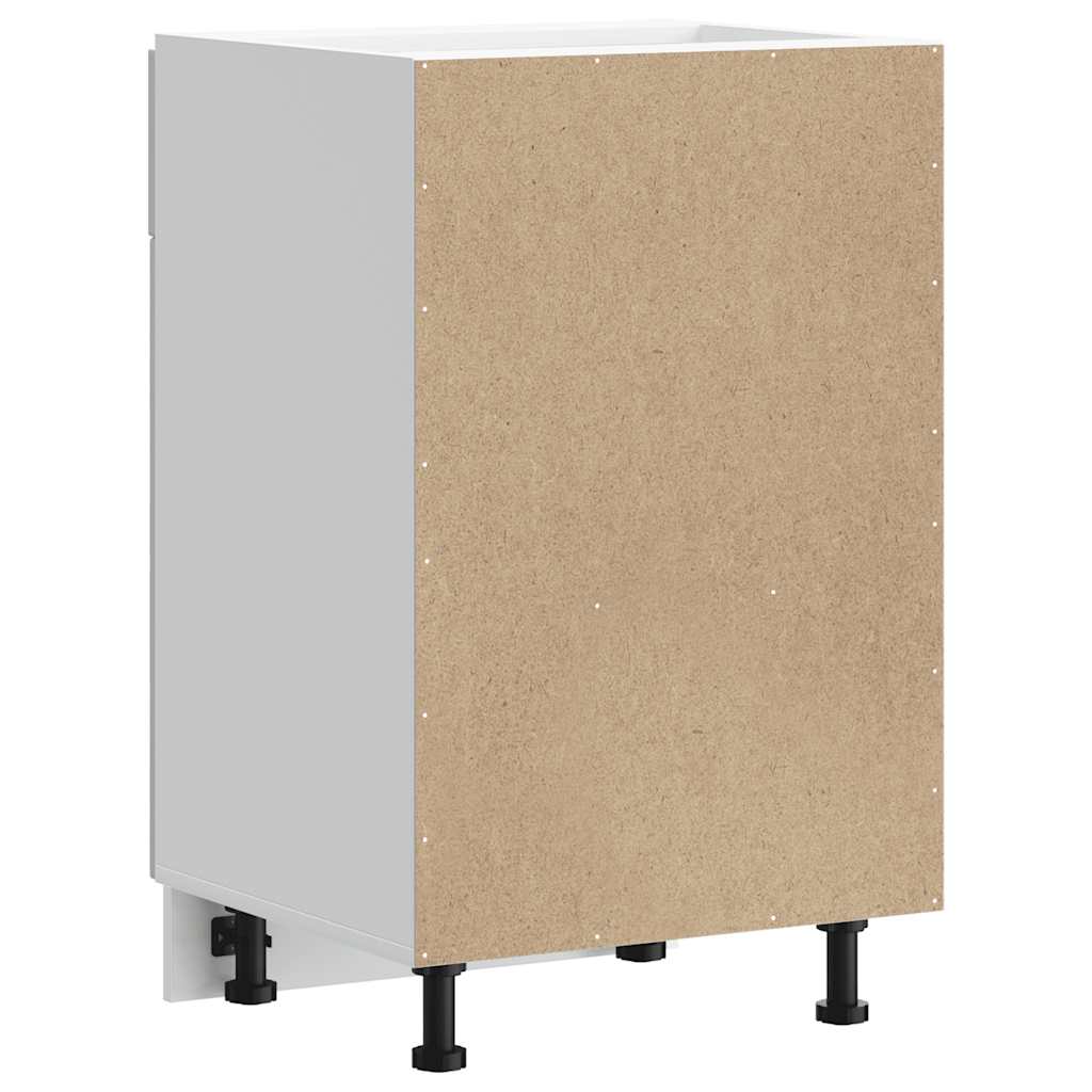 vidaXL Kitchen Base Cabinet "Porto" High Gloss White Engineered Wood