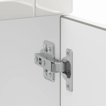 vidaXL Kitchen Base Cabinet "Porto" High Gloss White Engineered Wood