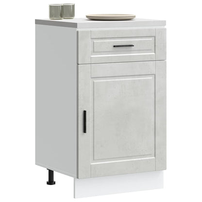 vidaXL Kitchen Base Cabinet "Porto" Concrete Grey Engineered Wood