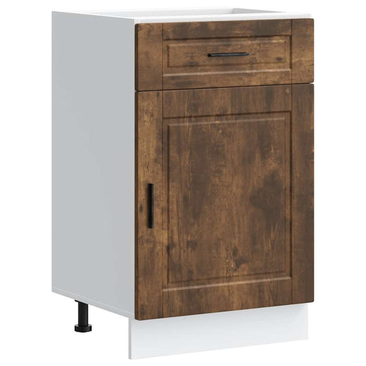 vidaXL Kitchen Base Cabinet "Porto" Smoked Oak Engineered Wood