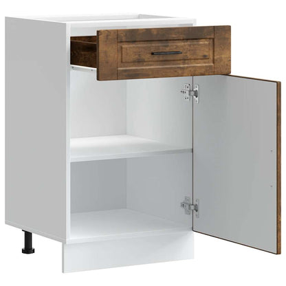 vidaXL Kitchen Base Cabinet "Porto" Smoked Oak Engineered Wood