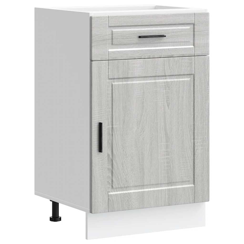 vidaXL Kitchen Base Cabinet Porto Grey Sonoma Engineered Wood